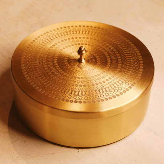 The Satyug Brass Roti/ Tortilla Container